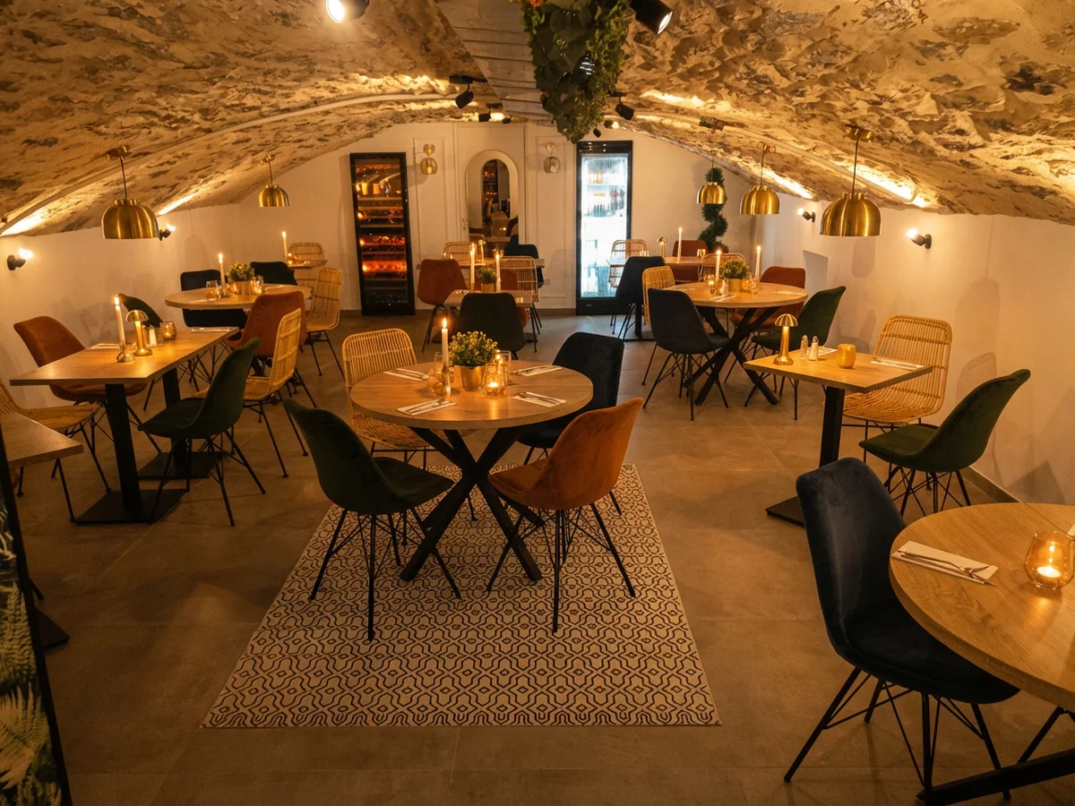 Salle voûtée, ambiance du restaurant Terra d'Italia Lyon 2